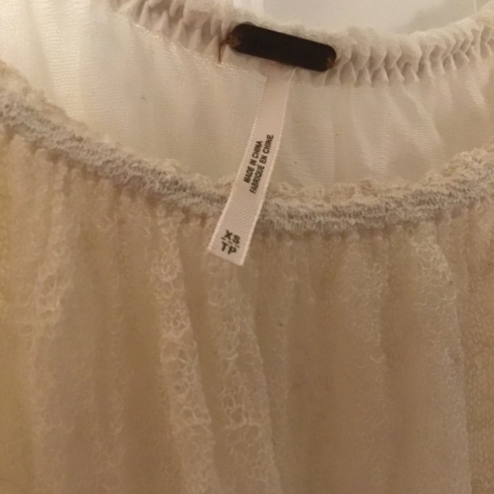 Free People Beautiful Lace Top XS - Picture 2 of 5